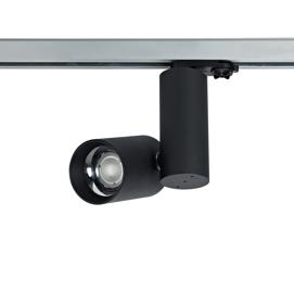 DL350244  Eos T 20, Powered by EOS 20W 4000K 1560lm 50° Engine, Black & Black Dual Cylinder Track Light, 90° Tilt, 350° R/tion, 3P Adaptor, IP20, 5yrs Warranty.